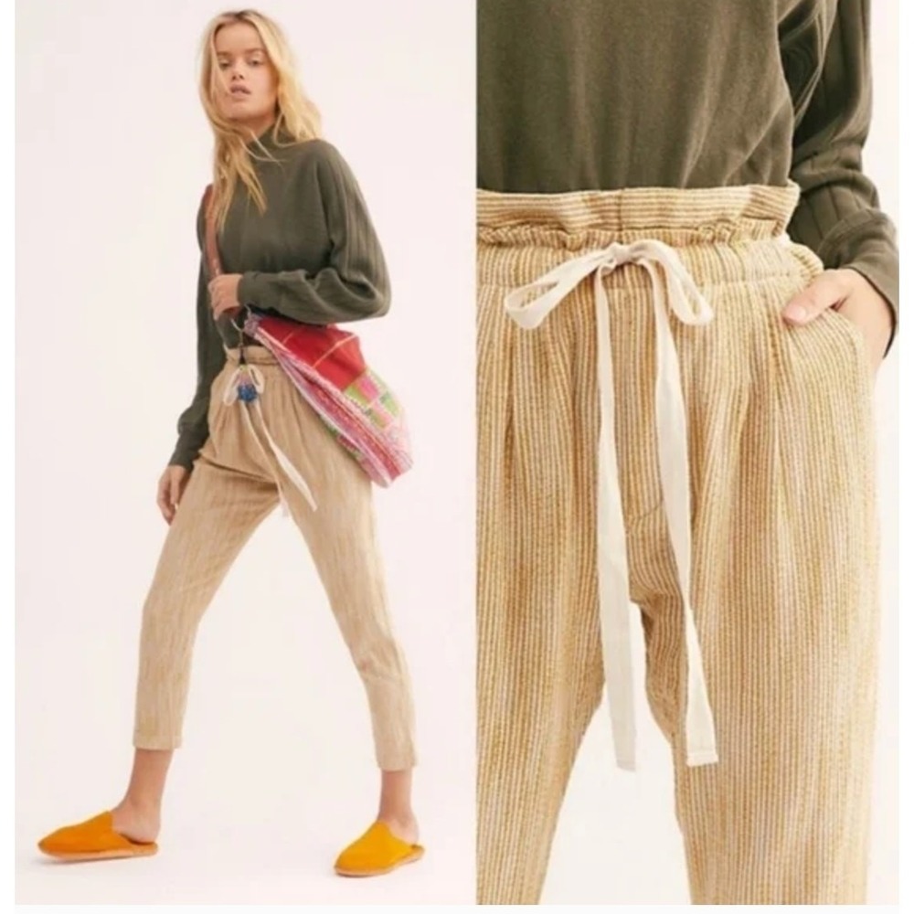 Free People Light At Sunrise 100% Cotton Pants 2